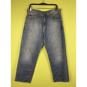 Calvin Klein Jeans Mens 34 Relaxed Straight Easy Fit Mid Rise Blue Denim